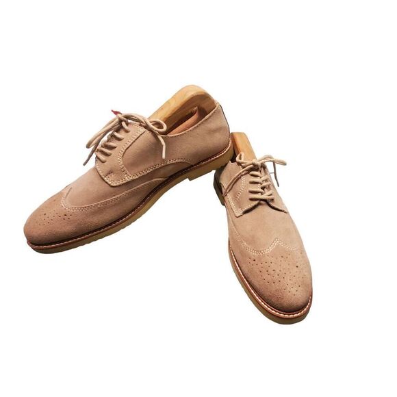 Banana Republic Suede Wingtips Shoes Sz 9 - Picture 1 of 12